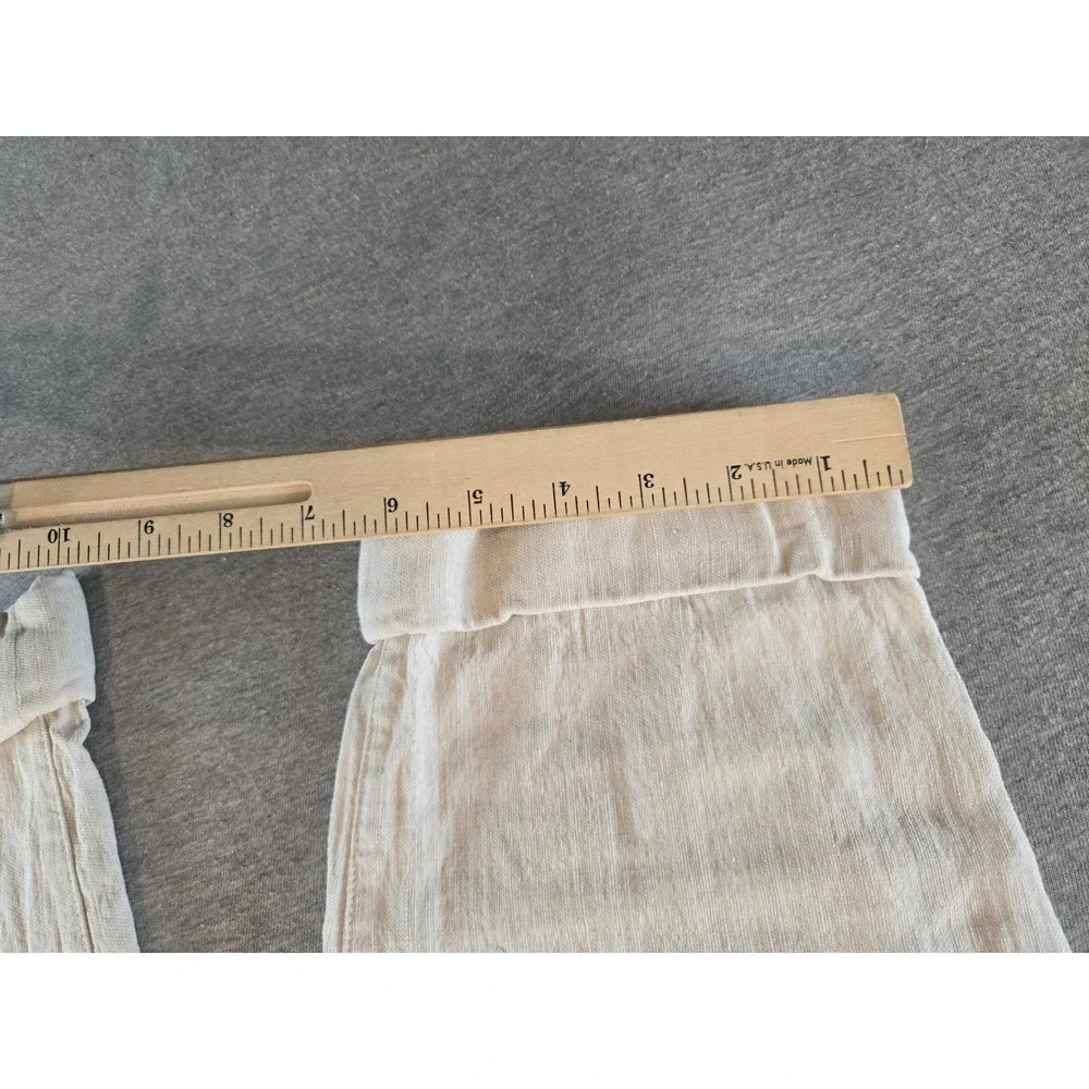 Wilfred Allant Cuffed Cropped Pants Women 0 Beige Linen Blend Resort Lightweight